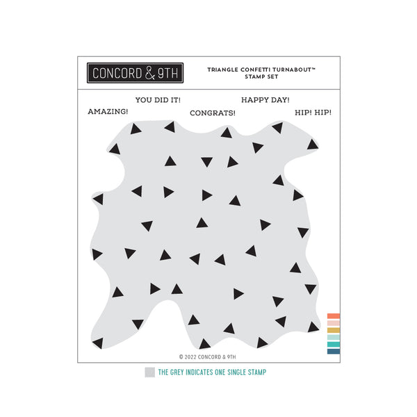 Concord & 9th - Triangle Confetti Turnabout™ Stamp Set