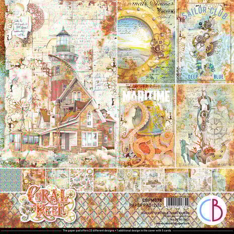 Ciao Bella - Coral Reef 12x12 Inch Paper Pad (12pcs)
