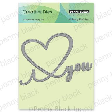 Penny Black - I HEART YOU (METAL DIE) 5.4"x3.6" Penny Black - I HEART YOU (METAL DIE) 5.4"x3.6"