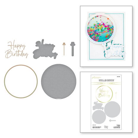 Spellbinders - Giant Party Balloon Glimmer Hot Foil Plate & Die Set