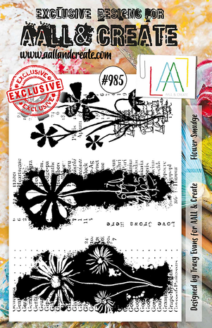 AALL & Create - Stamp Set A5 Flower Smudge