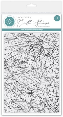 Craft Consortium - Journalling & Mixed Media Phase 2 Clear Photopolymer Stamps Scribble