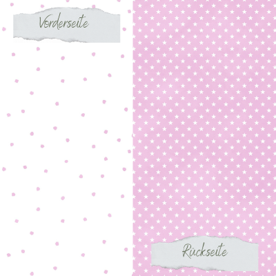Creative Depot - Designpapier - Basic - Hortensienliebe - Tupfen + Sternchen - Doppelseitig bedruckt