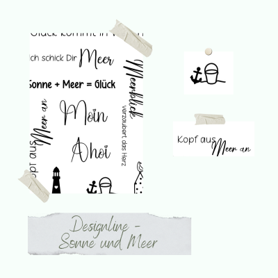 Creative Depot -  Stempelset - Designline - Sonne und Meer 