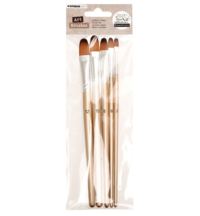 Studio Light - Jenine's - Brush Set Filbert, size 2-4-6-8-10 Essentials nr. 10