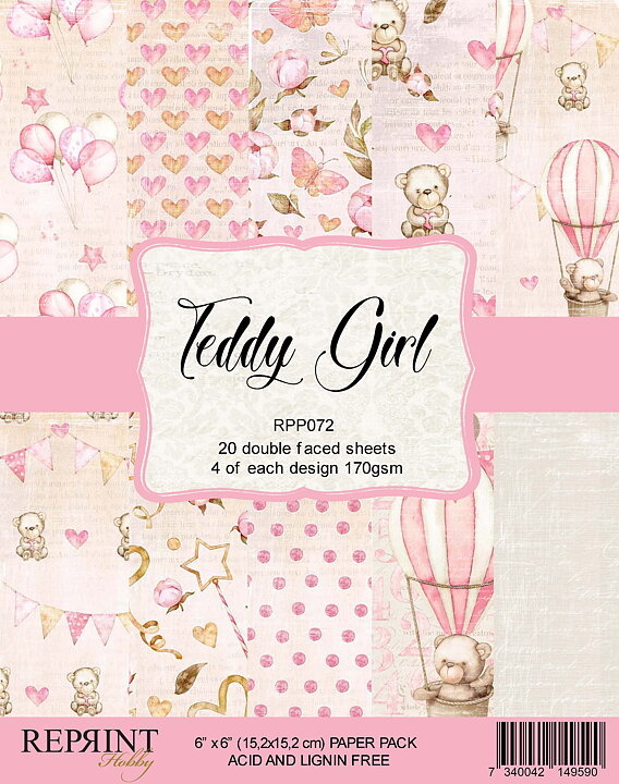 reprint-teddy-girl-6x6-inch-paper-pack-rpp072