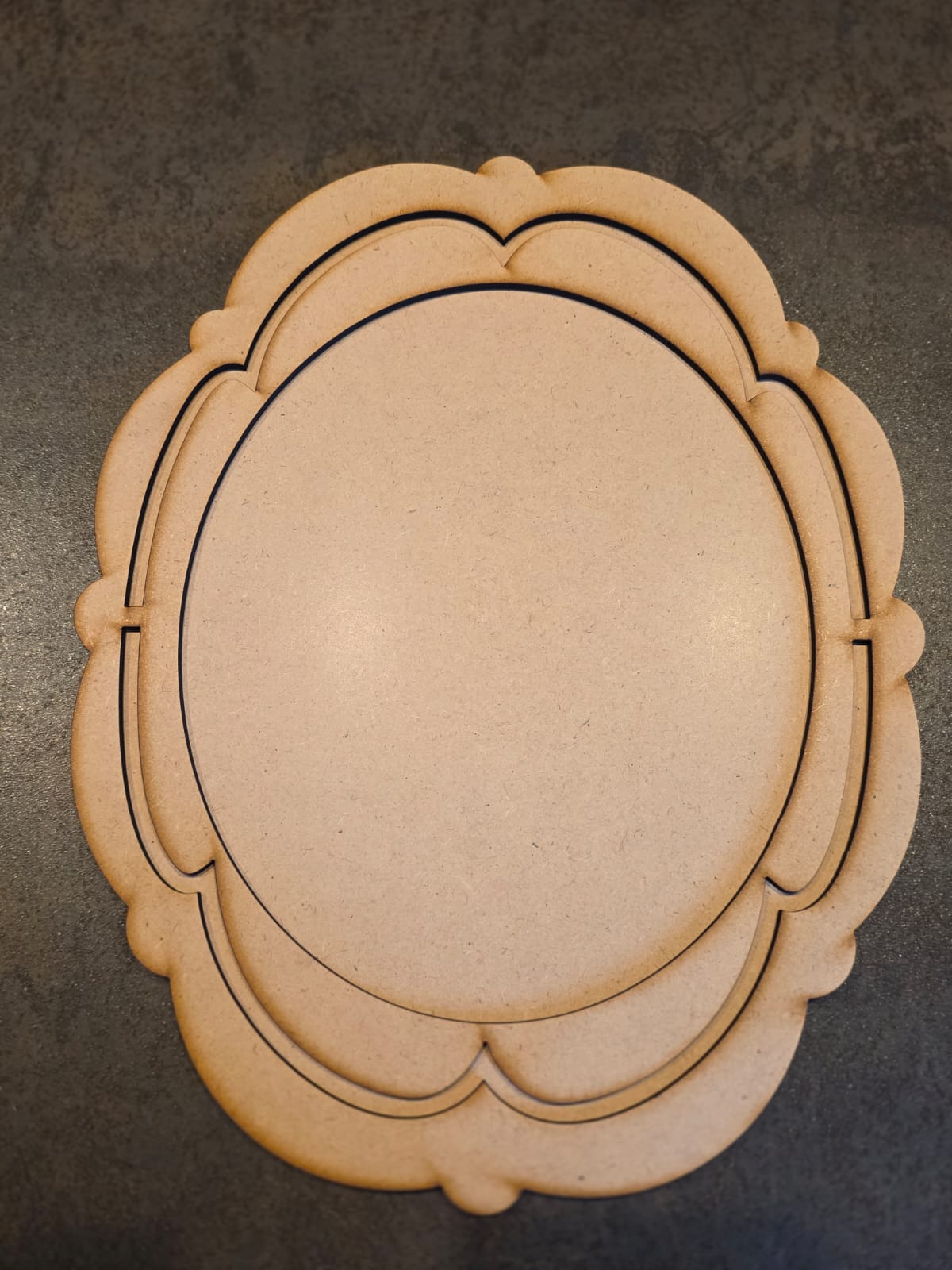 MDF - Rahmen mit Schleife 3 - 2 tlg.