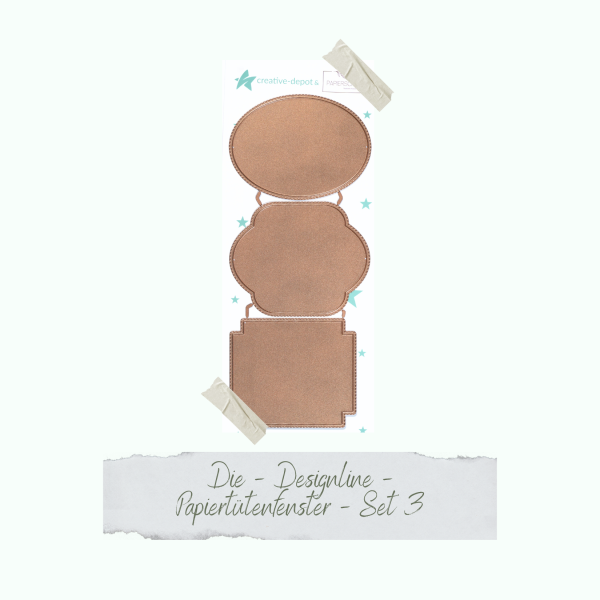 Creative Depot -  Die - Desingline - Papiertütenfenster Set 3 