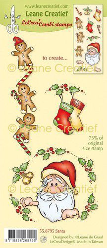 LeCrea – Kombi-Clearstamp Weihnachtsmann