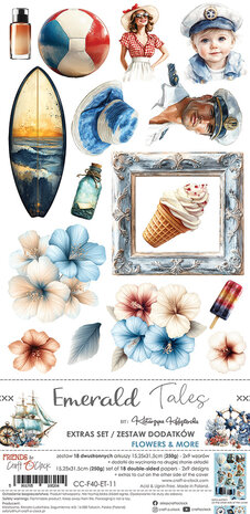 Craft O'Clock - Emerald Tales Extras Set Flowers & More