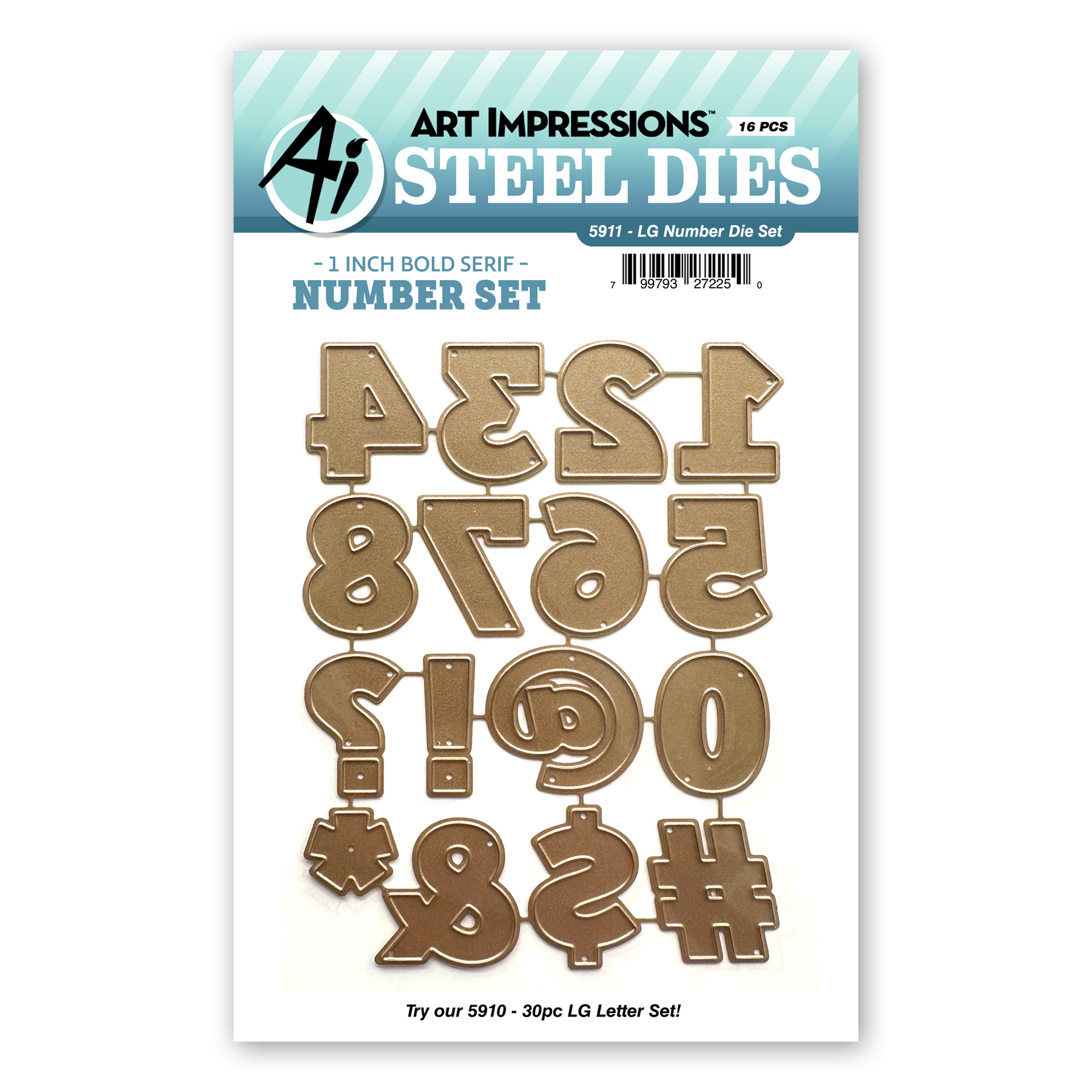 Art Impressions - Large Number Die Set