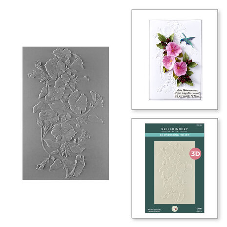 Spellbinders - Summer Solstice Garden 3D Embossing Folder Petunia Cascade