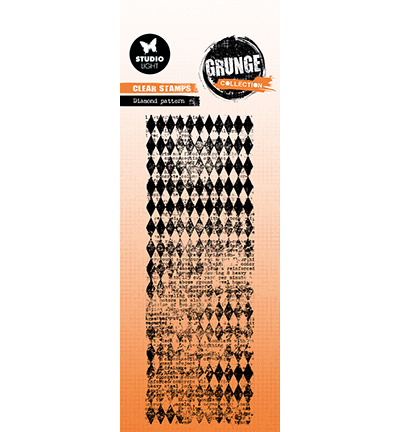 SL Clear Stamp - SL Clear Stamp Diamond Pattern Grunge Collection nr.825