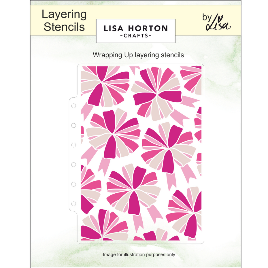 Lisa Horton Crafts - Wrapping Up Layering Stencils