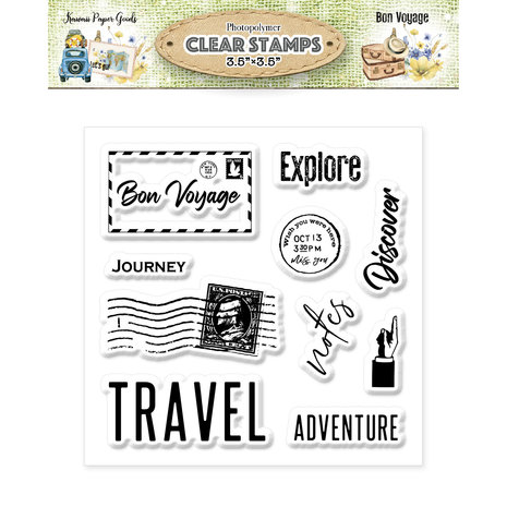 Memory Place - Kawaii Paper Goods Bon Voyage Stamp