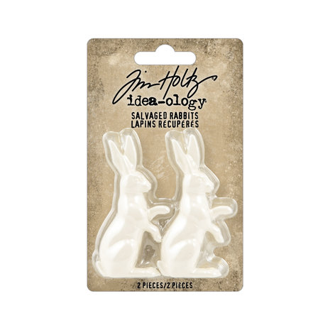 idea-ology-tim-holtz-salvaged-rabbits-2pcs-th94303 idea-ology-tim-holtz-salvaged-rabbits-2pcs-th94303