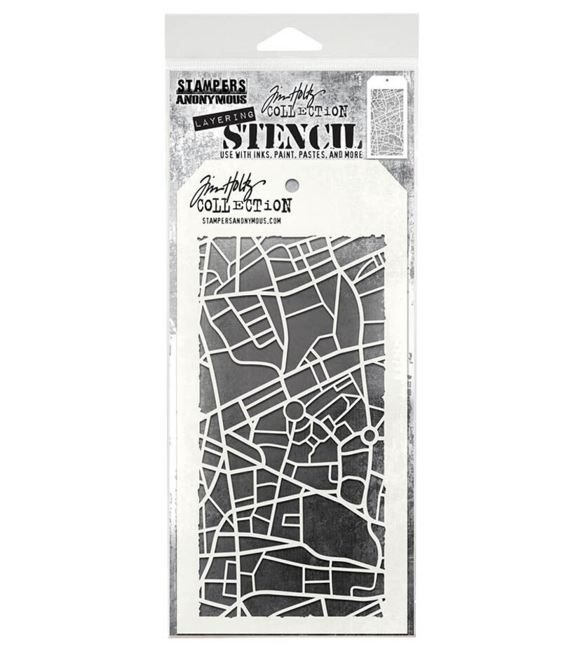 Stampers Anonymous - Metropolis Tim Holtz Layering Stencil