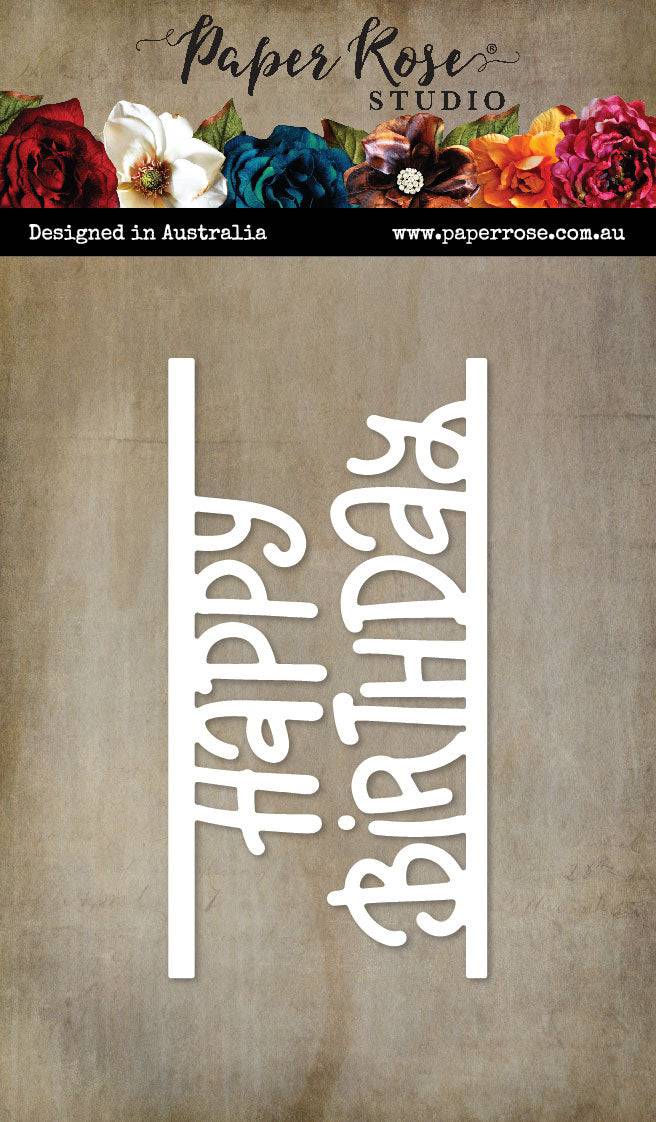 Paper Rose - Happy Birthday Border Metal Die