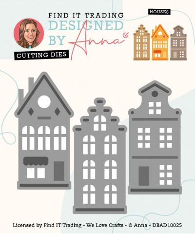 Designed By Anna - Mix And Match Cutting Dies - Houses