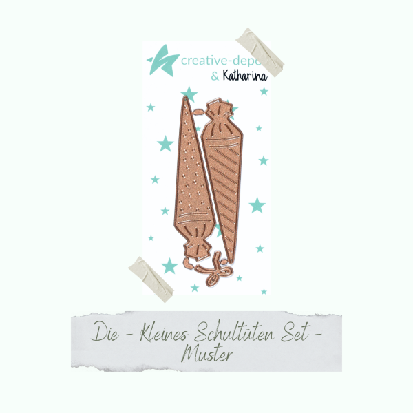 Creative Depot -  Die - Kleines Schultüten Set - Muster 