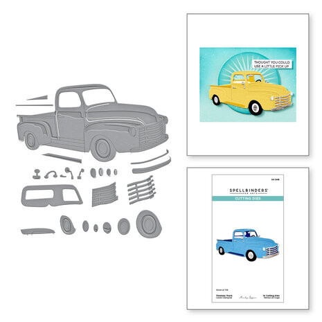 Spellbinders - Classic Road Legends Etched Dies Timeless Truck 