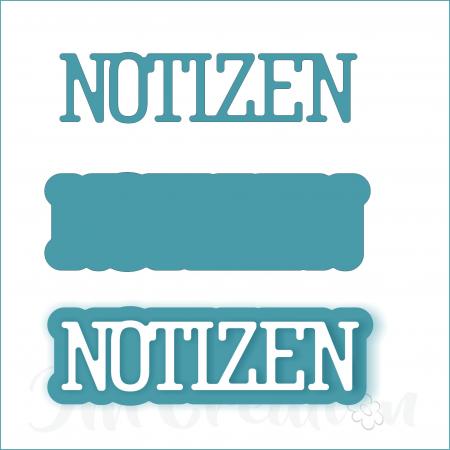 JM Creation - Notizen klein - Stanzschablone