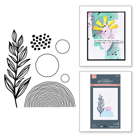 Spellbinders - Modern Botanicals BetterPress Plates Flourishing 