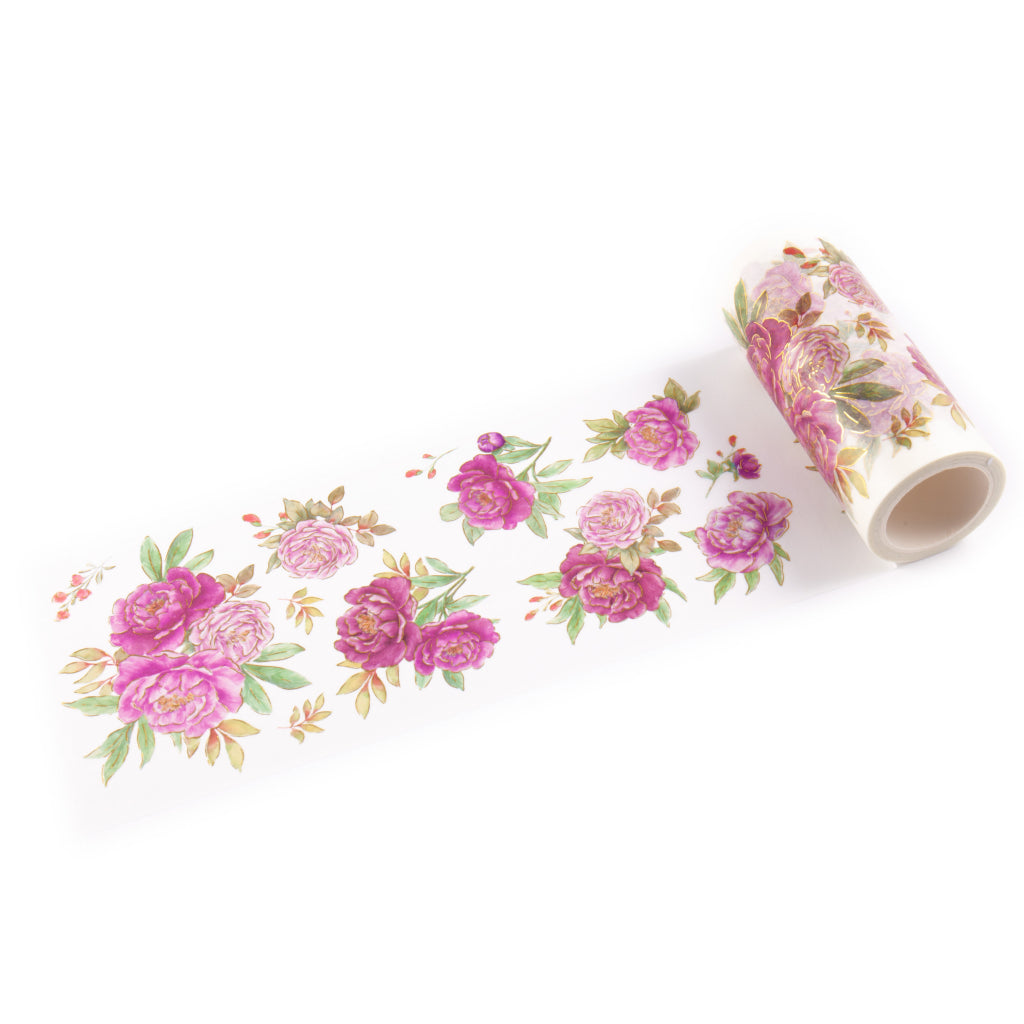 Pinkfresh Studio Washi Tape -   Peony Perfection: Pink washi