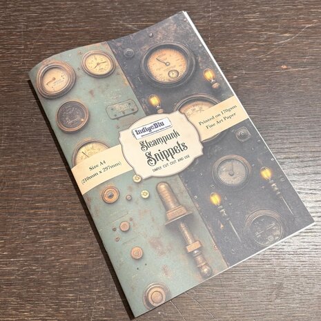 IndigoBlu -Steampunk Snippets A4 Paper Book