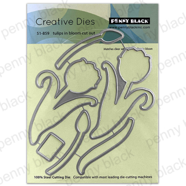 Penny Black - TULIP IN BLOOMS CUT OUT ( METAL DIES) Penny Black - TULIP IN BLOOMS CUT OUT ( METAL DIES)