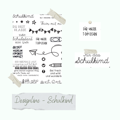 Creative Depot -  Stempelset - Designline - Schulkind 
