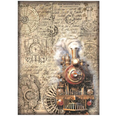 Stamperia - Sir Vagabond in Fantasy World A4 Rice Paper Train