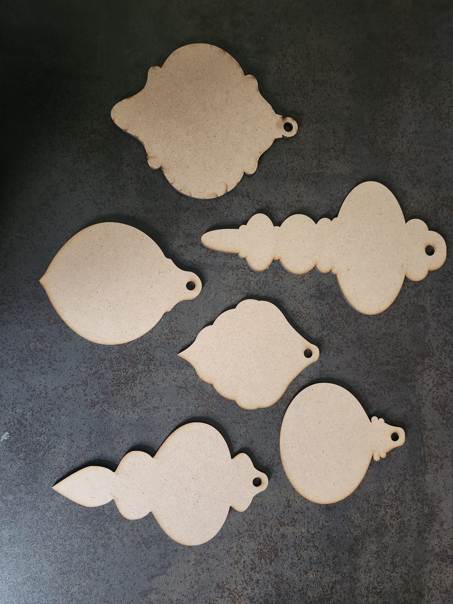 MDF - Weihnachtskugeln - 6tlg.  