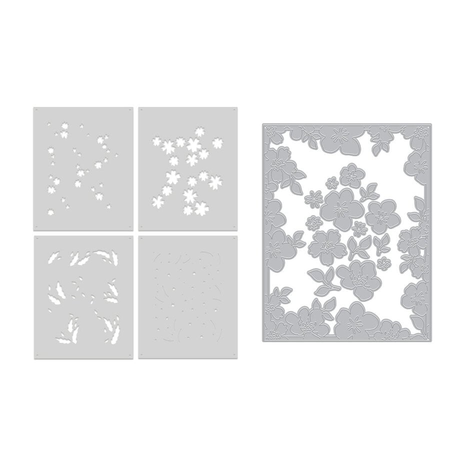 Hero Arts - You've Got a Friend Bundle Die & Stencil Bundle Bitty Floral