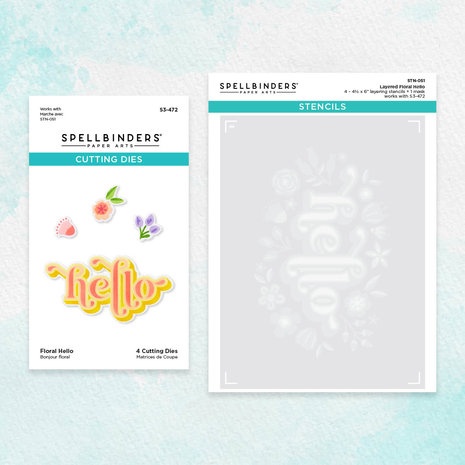 spellbinders-floral-hello-stencil-and-die-bundle-b