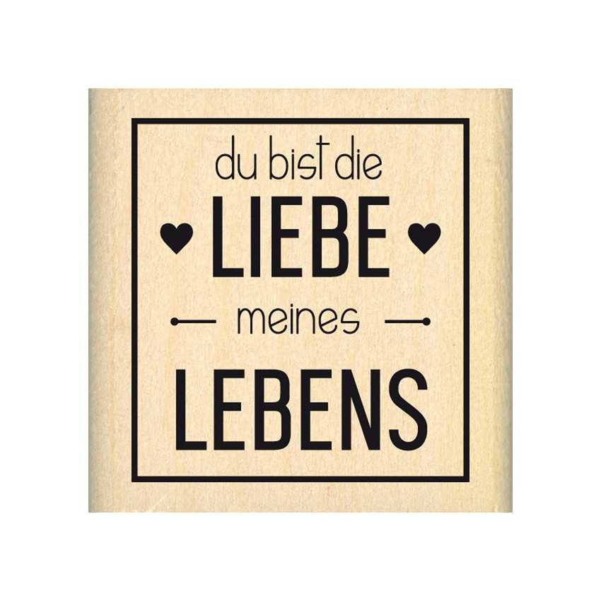 tampon-bois-allemand-liebe-meine-lebens