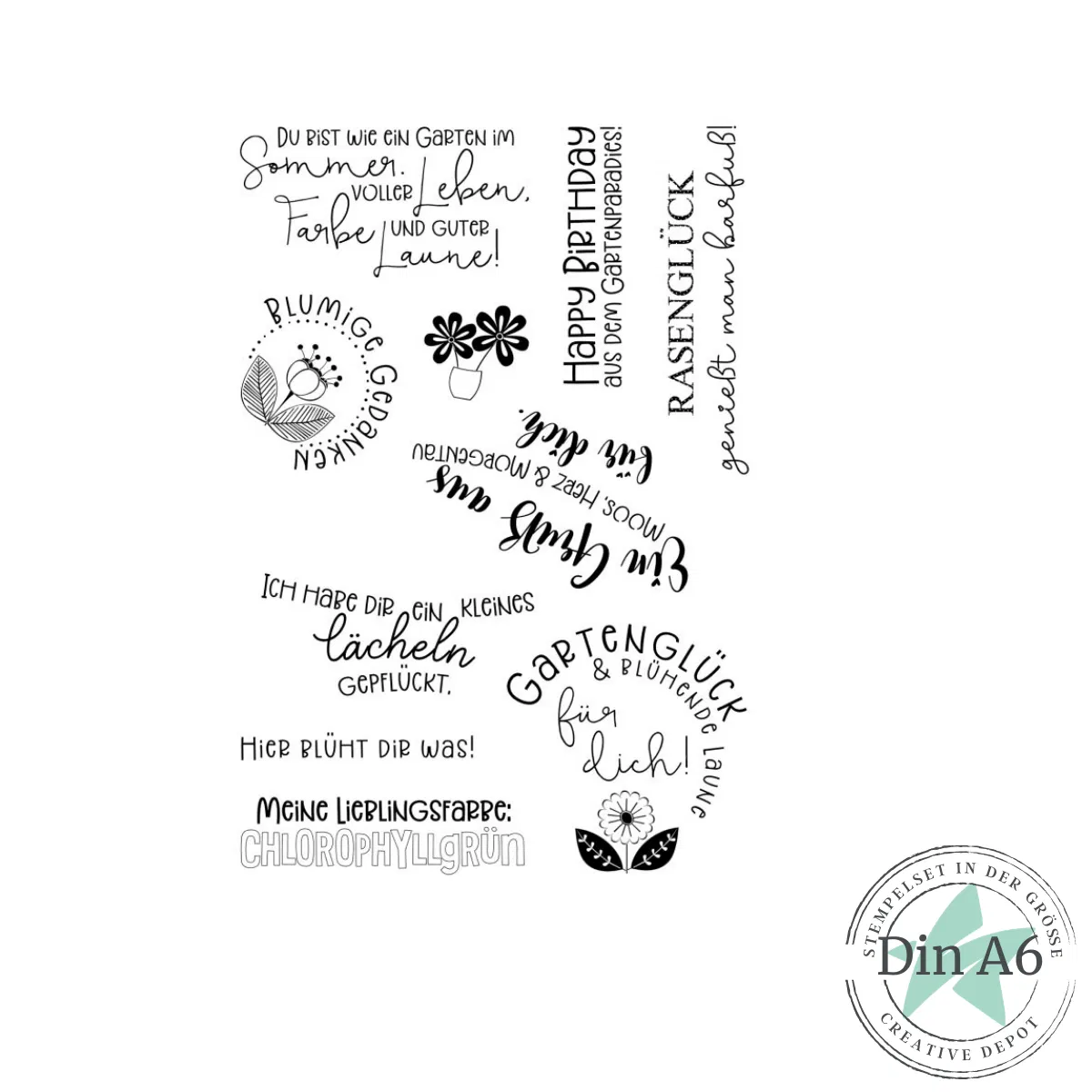 Creative Depot - Stempelset - Gartenparadies