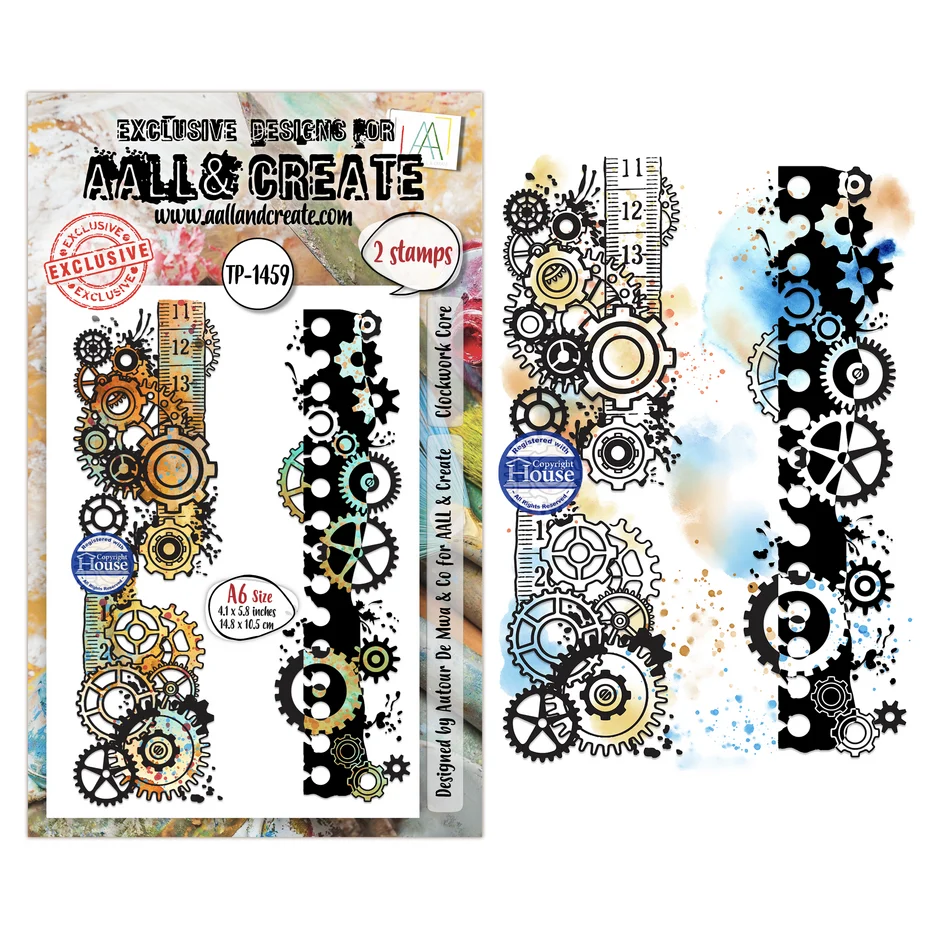 AALL & Create - Gearlight Core A6 Stamp Sets Clockwork Core by Autour De Mwa & Co