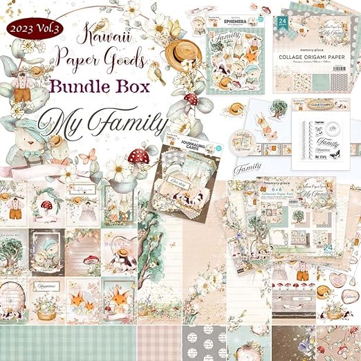 Memory Place - Kawaii Paper Goods "My Family Vol.3" Bundle Box