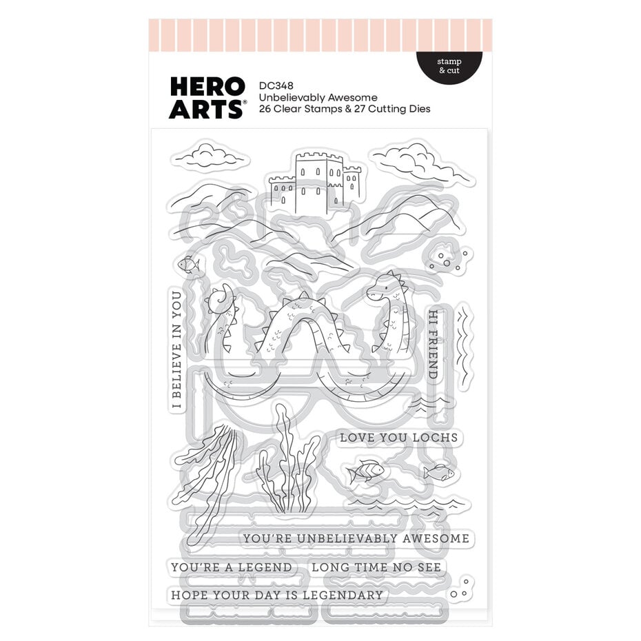 Hero Arts - Don't Stop Believing Stamp & Cut Unbelievably Awesome