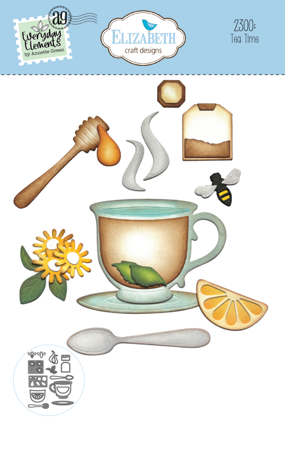 Elizabeth Craft Designs - Romantic Revival Die Tea Time