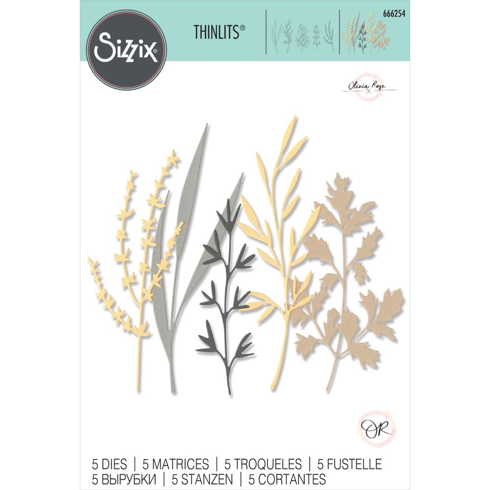 Sizzix Thinlits Dies - Woodland Stems 