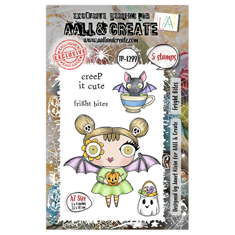 Aall and Create - Witchlets & Weirdlings A7 Stamp Set Fright Bites 