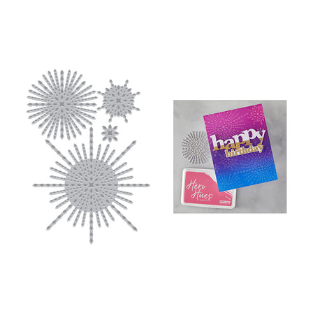 Hero Arts - Hero Arts Starbursts Set BetterPress + Foil Plate from the Lovely Letterpress Collection Hero Arts - Hero Arts Starbursts Set BetterPress + Foil Plate from the Lovely Letterpress Collection