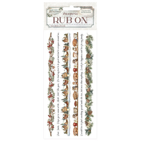 Stamperia - The Owl's House Rub-On 4x8,5 Inch Stripes Stamperia - The Owl's House Rub-On 4x8,5 Inch Stripes