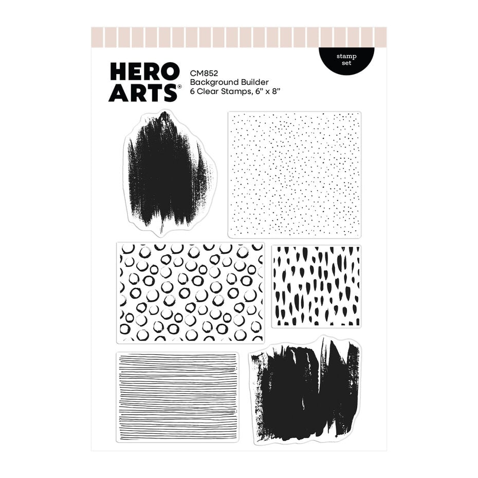 Hero Arts - Tote-ally Awesome Stamp Set Background Builder