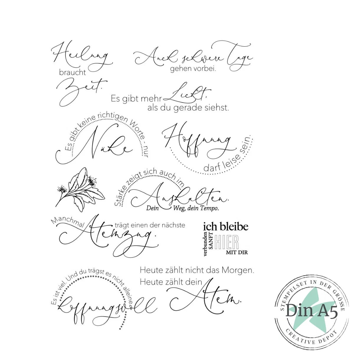 Creative Depot - Stempelset - Heilung braucht Zeit