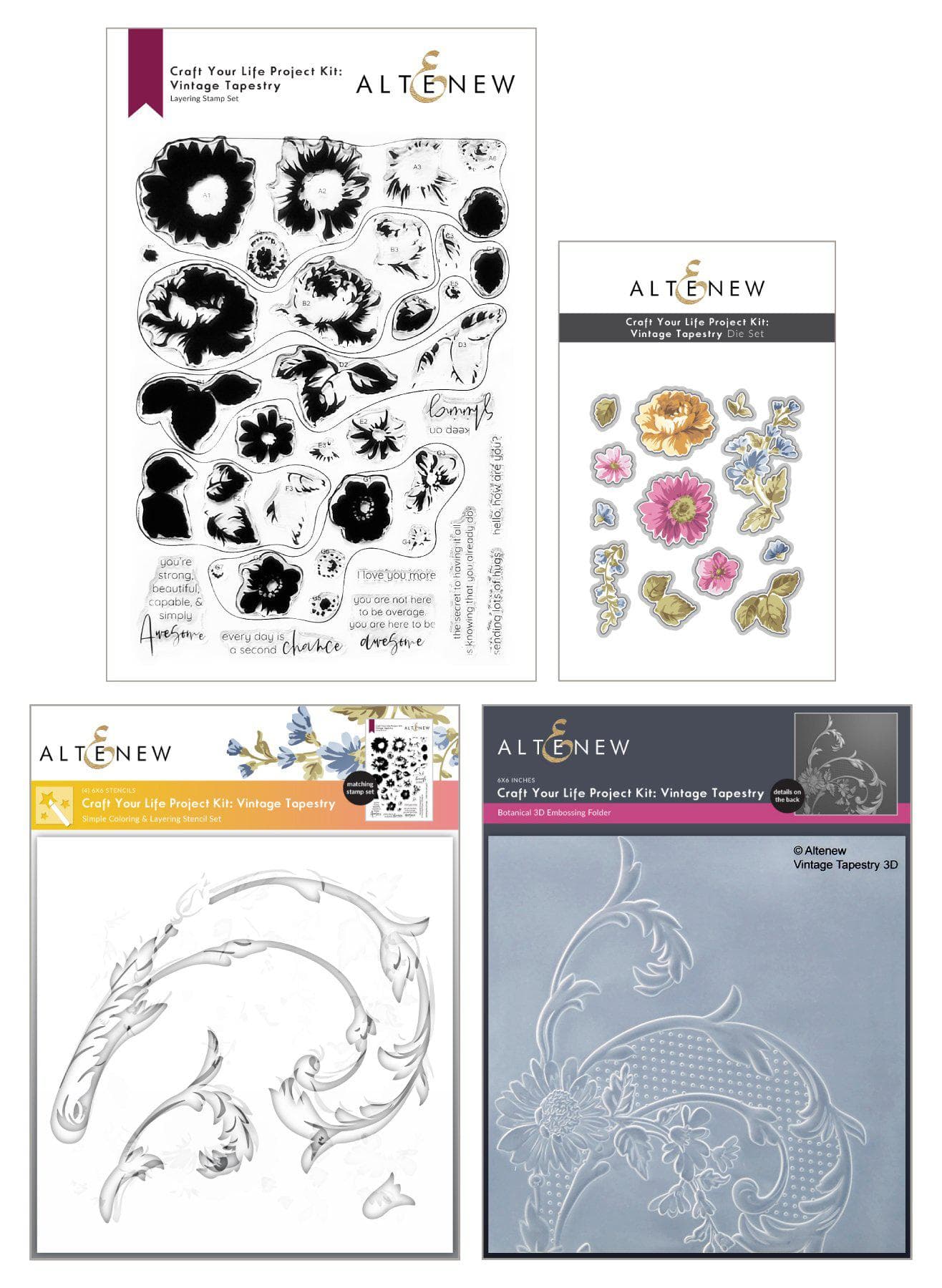 Altenew - Craft Your Life Project Kit: Vintage Tapestry