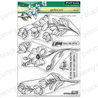 Penny Black - GARDEN TRIO ( CLEAR STAMPS)