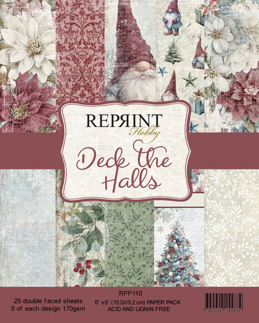 Reprint - Deck the Halls 6x6 Inch Paper Pack